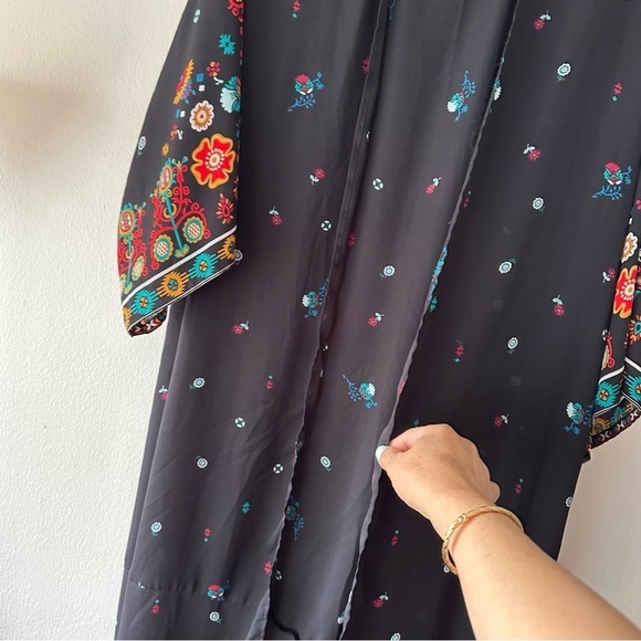 Kendall & Kylie Floral Cover Up Kimono Bikini Long Tops Beachwear - Picture 6 of 8